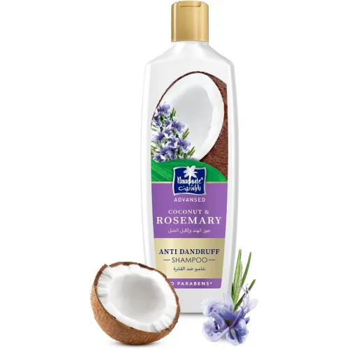 Parachute Advansed Anti-Dandruff Shampoo with Rosemary and Coconut | Nourishes Hair and Fight Stubborn Dandruff | 0% Harmful Chemicals | 340ml