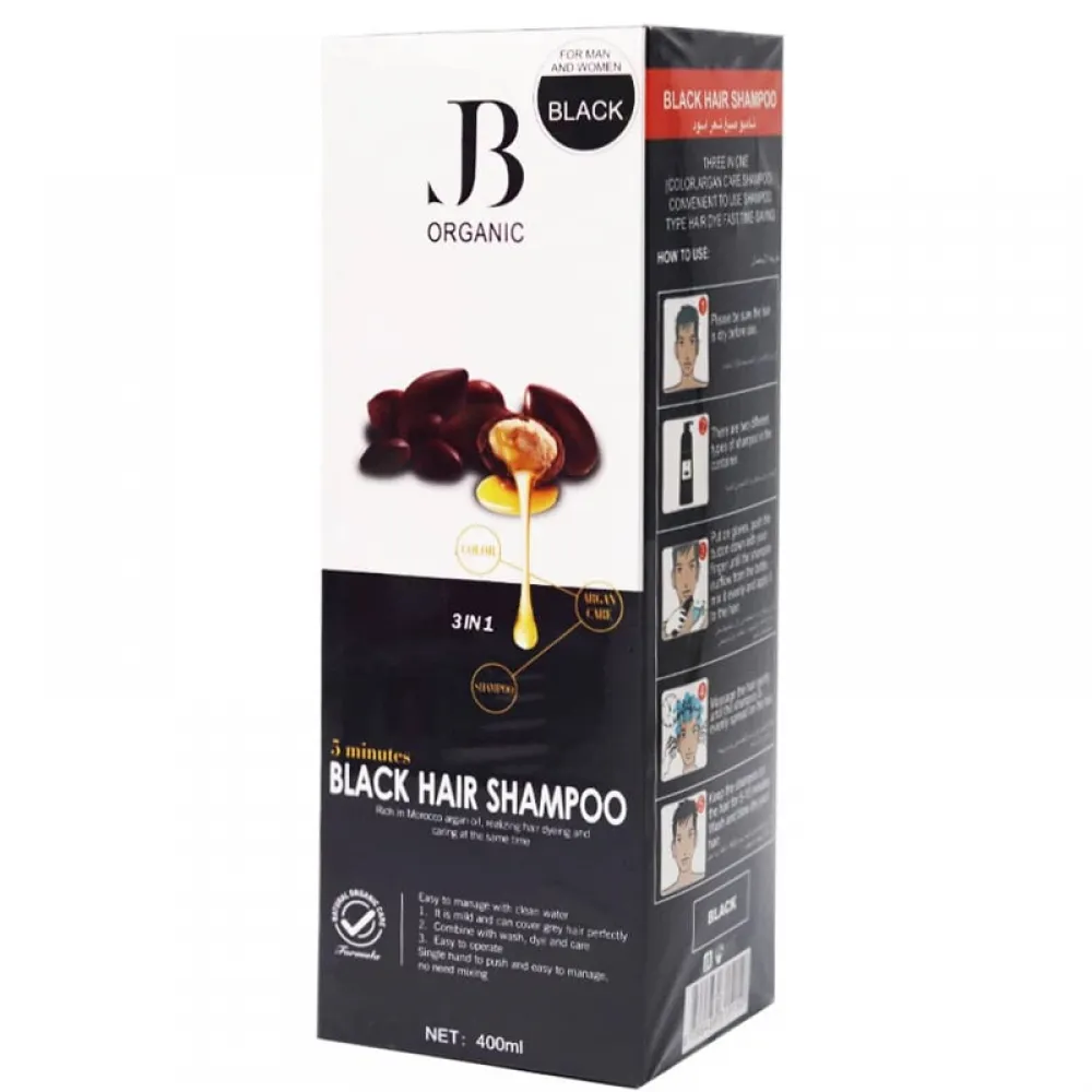 JB Organic Black Dye Shampoo - 400 ml