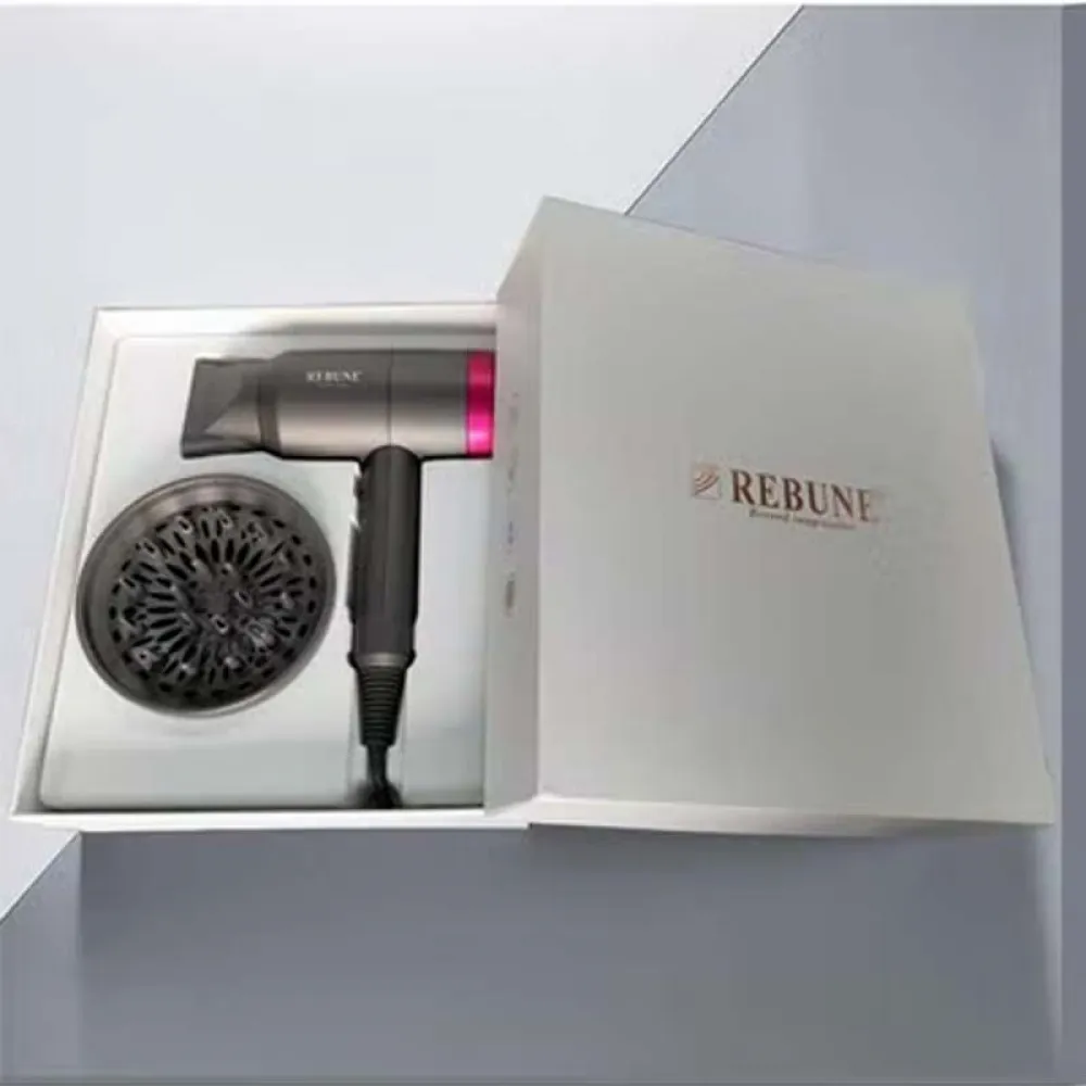 2-Piece Maysam Hair Dryer Set Grey/Pink