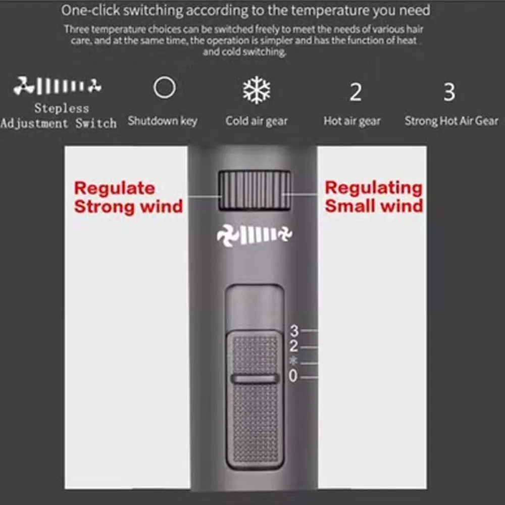 2-Piece Maysam Hair Dryer Set Grey/Pink