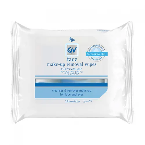QV Face Make Up Removal Wipes - 25 Towelettes