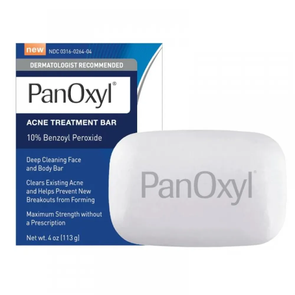 PanOxyl Acne Treatment Bar, 10% Benzoyl Peroxide, 113g