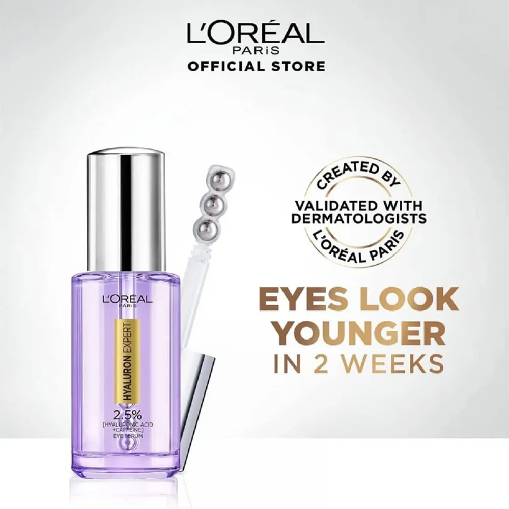 L'Oreal, Hyaluron Expert, Replumping Face Serum, With Hyaluronic Acid - 20 Ml
