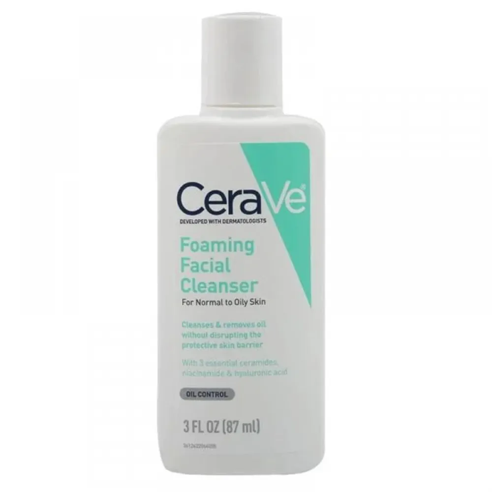 CeraVe Foaming Facial Cleanser for Normal to Oily Skin - 87ml