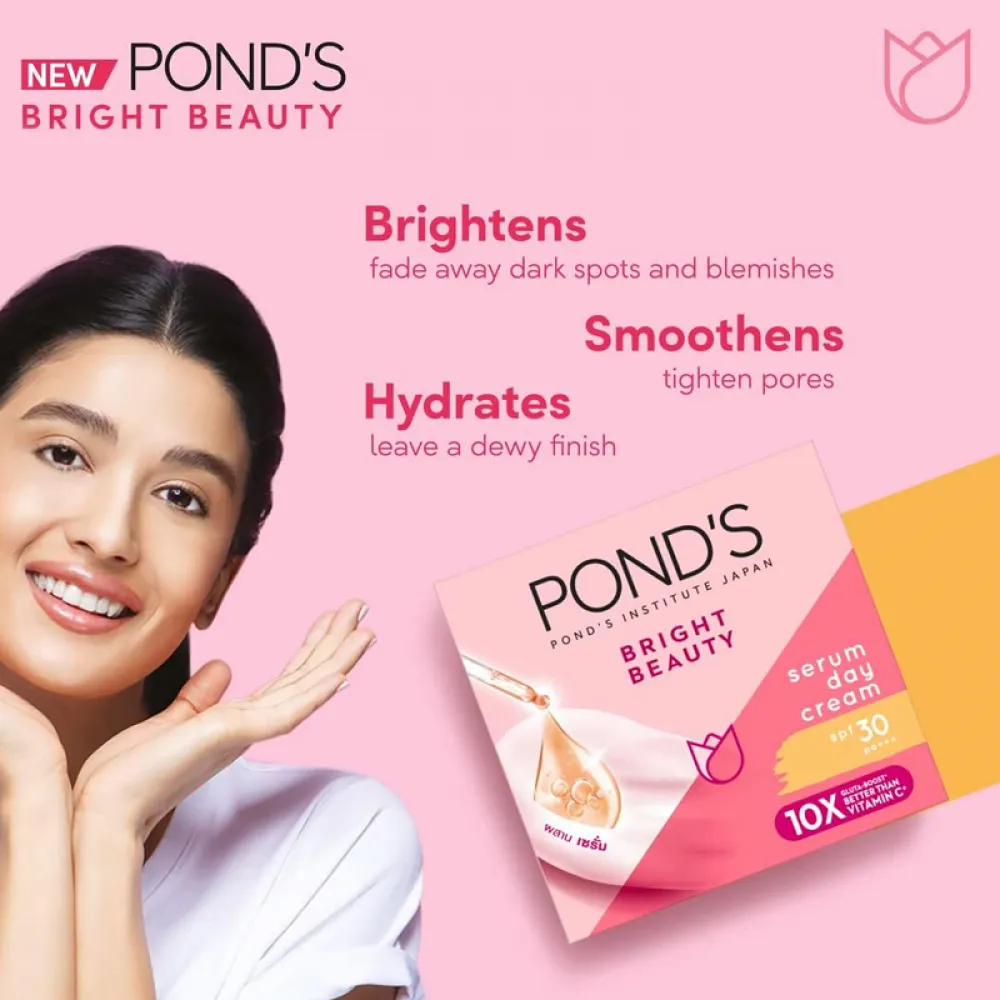 Pond's Bright Beauty Day Cream Serum SPF 15 - 50 g