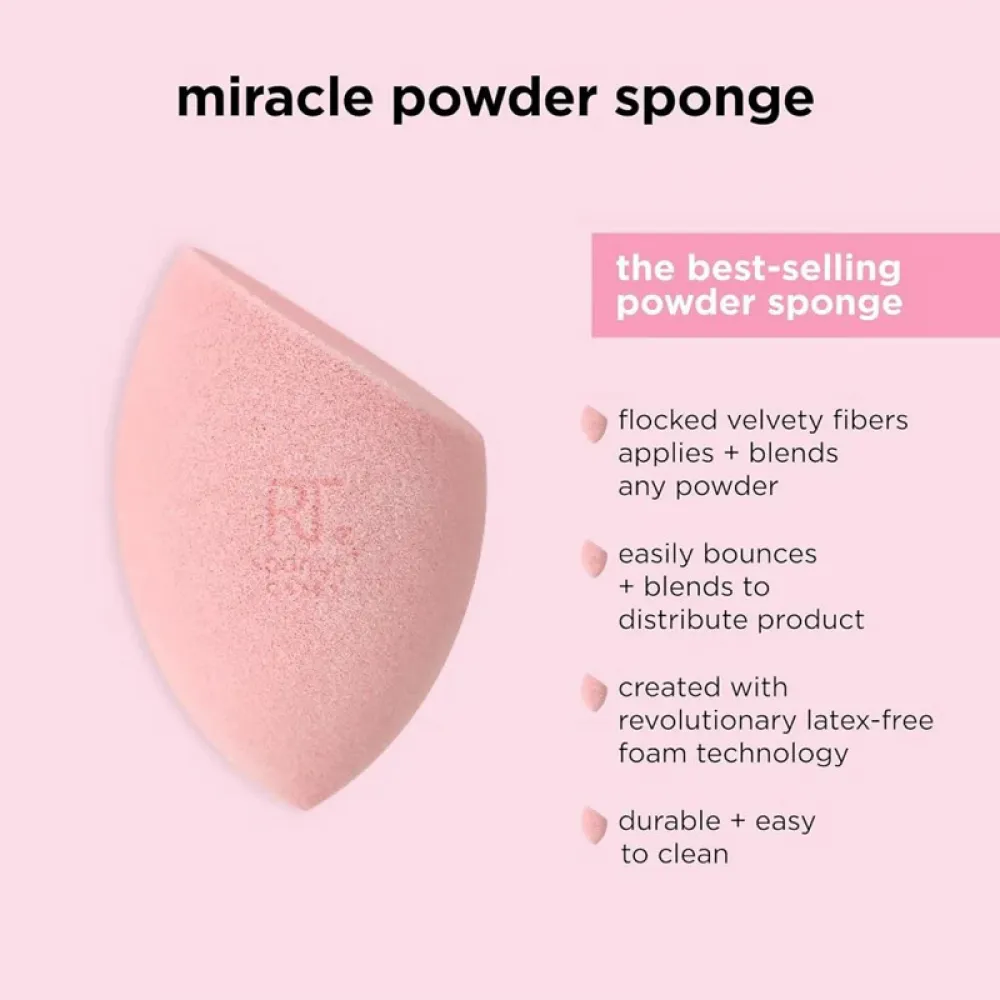 Real Techniques - Miracle Facial Sponge, 2 pieces