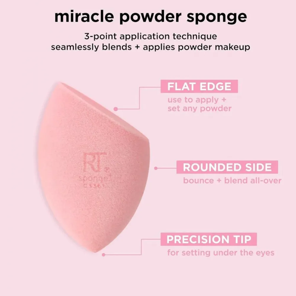 Real Techniques - Miracle Facial Sponge, 2 pieces