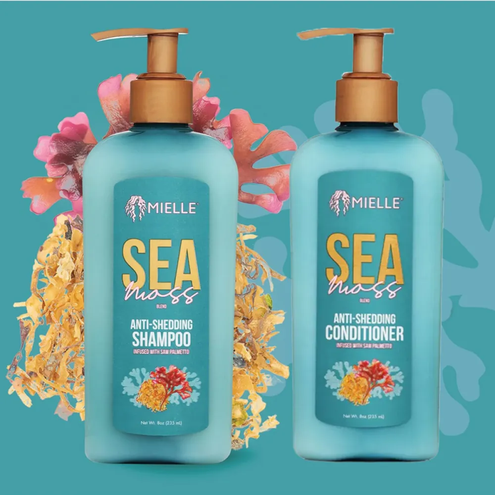 Mielle Organics Sea Moss Anti-Shedding Shampoo and Conditioner Set
