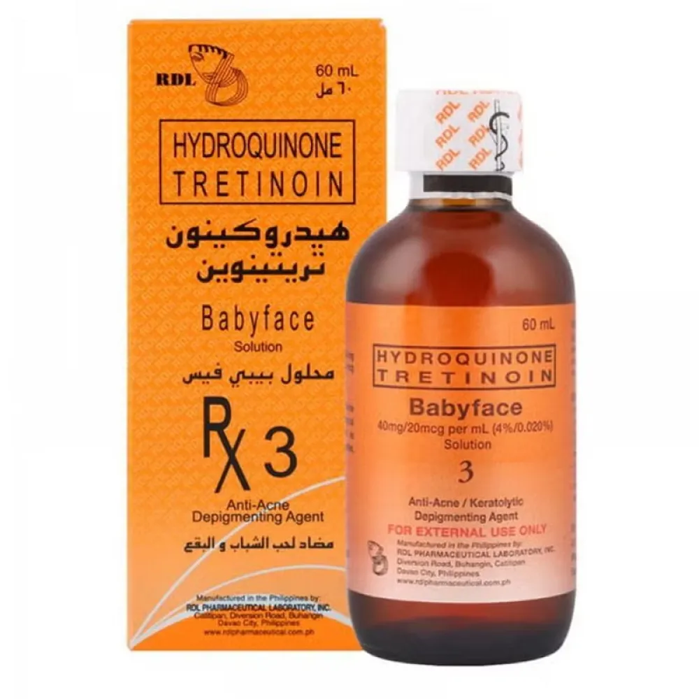 Baby Face Hydroquinone Tretinoin Solution 60ml