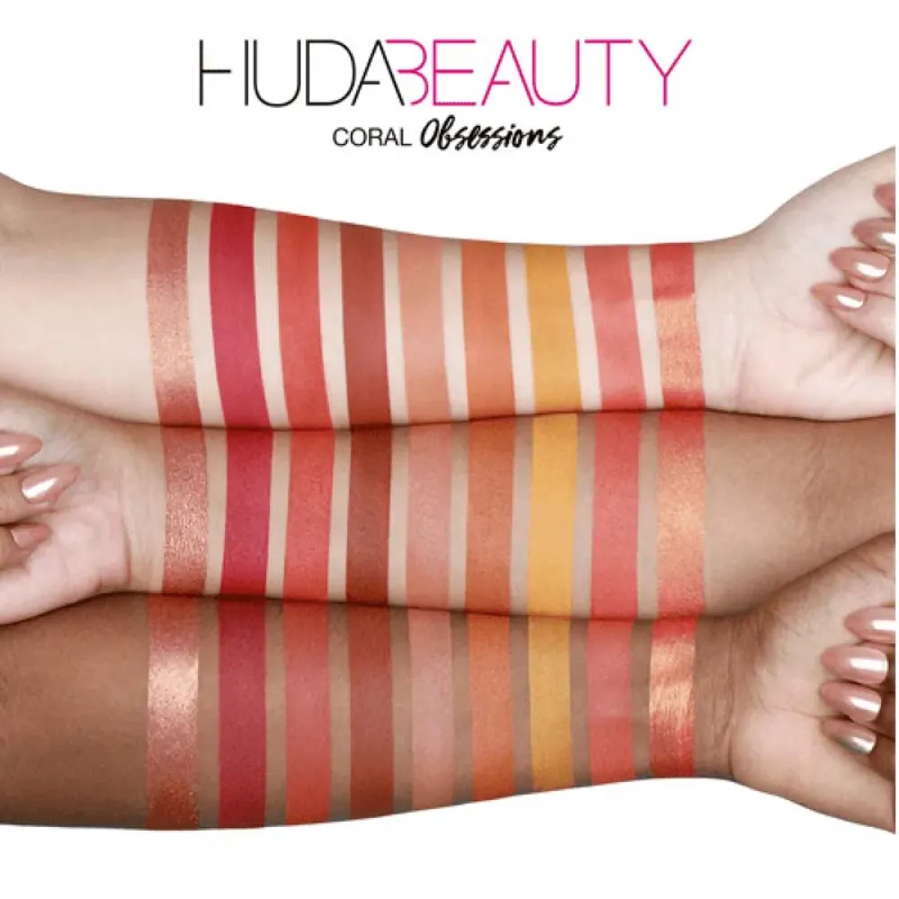 Huda Beauty Coral Obsessions Eyeshadow Palette Coral