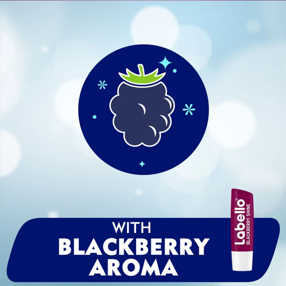 Labello Blackberry Shine Caring Lip Balm - 4,8g