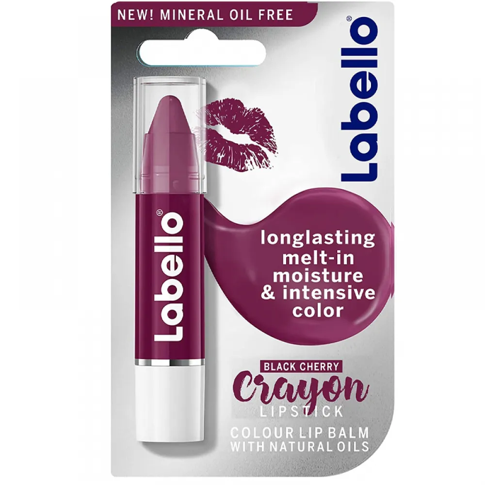 Labello Black Cherry Crayon Lipstick - 3g