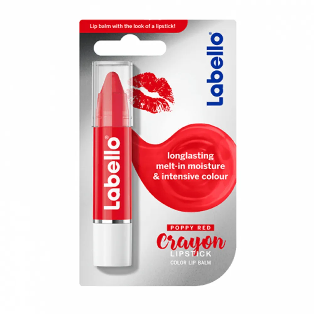 Labello Poppy Red Crayon Lipstick - 3g