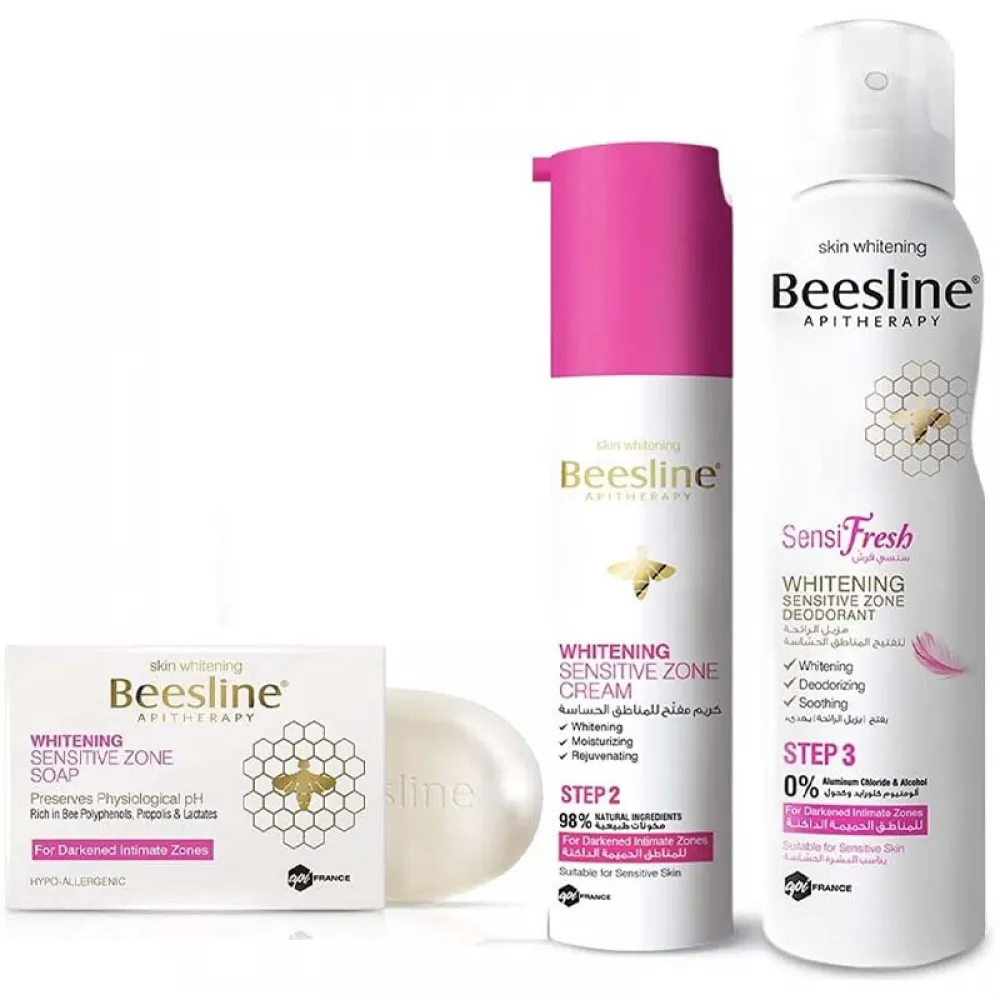 Beesline Whitening Intimate Zone Routine 3 Pieces, Multicolour