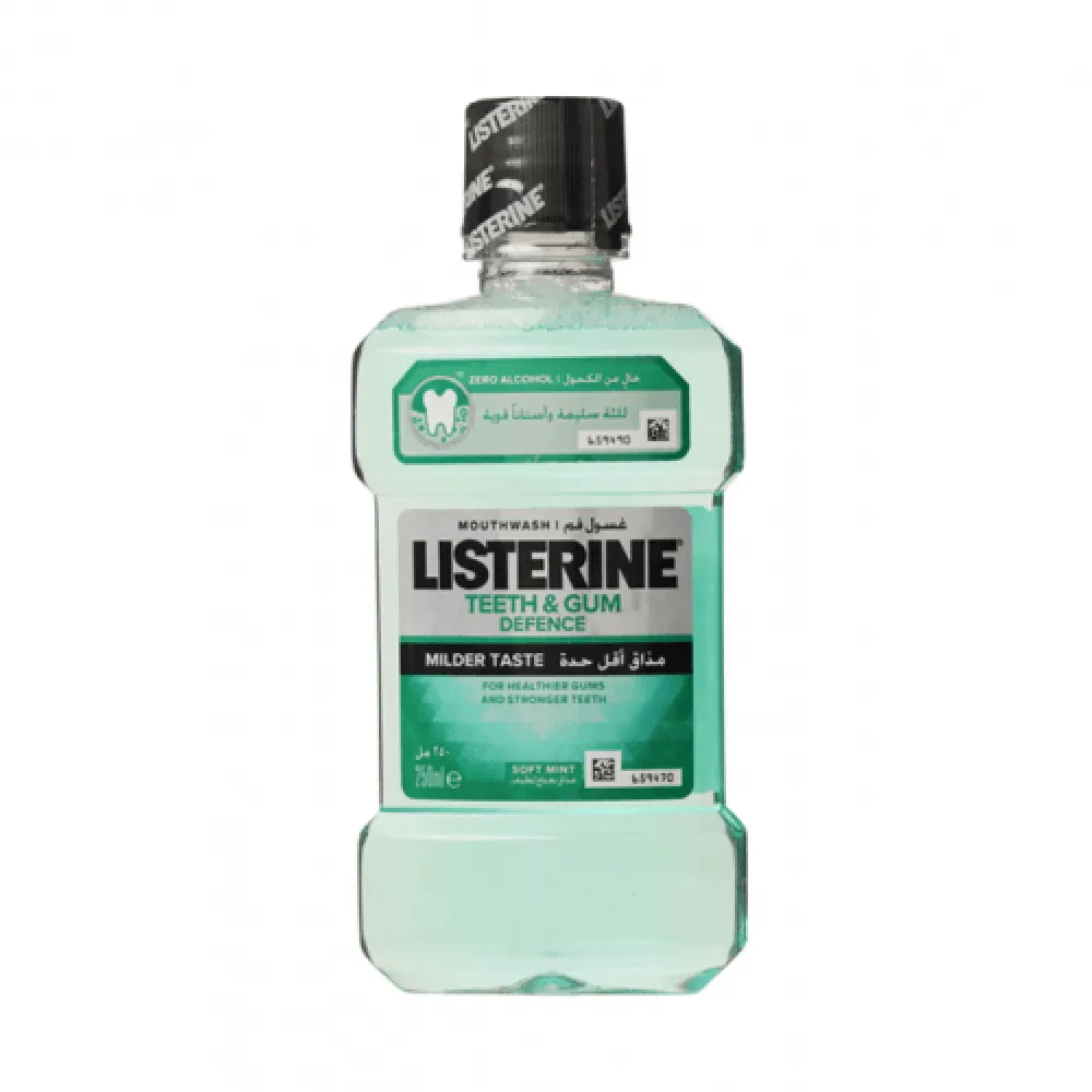 Listerine, Total Care, Gum Protect, 6 Benefit Fluoride Daily Mouthwash, MilderTaste, Fresh Mint, 500ml