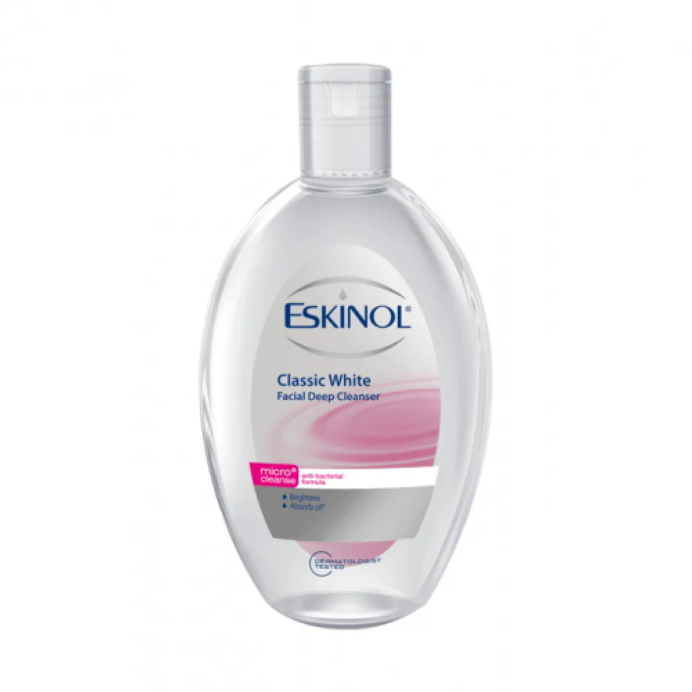 Eskinol Facial Deep Cleanser Classic White - 225ml