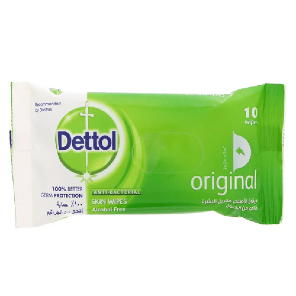 Original Dettol Skin Wipes 10 Pieces