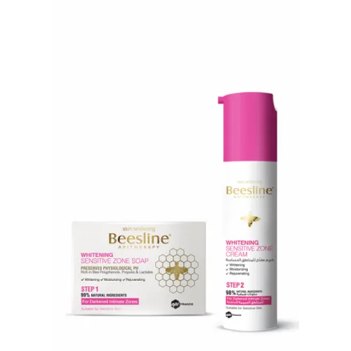 Routine to lighten intimate areas, soap and benzene cream to clean and lighten sensitive areas
