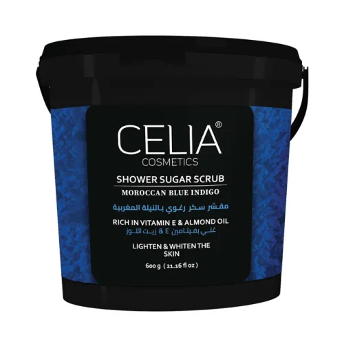Celia Shower Sugar Scrub Moroccan Blue Indigo - 600gm