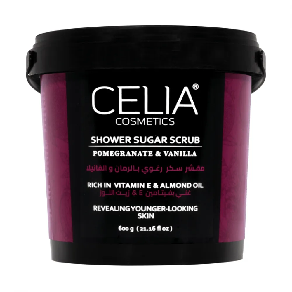 Celia Shower Sugar Scrub pomegranate & Vanilla - 600gm
