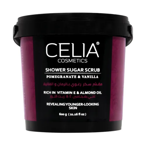 Celia Shower Sugar Scrub pomegranate & Vanilla - 600gm