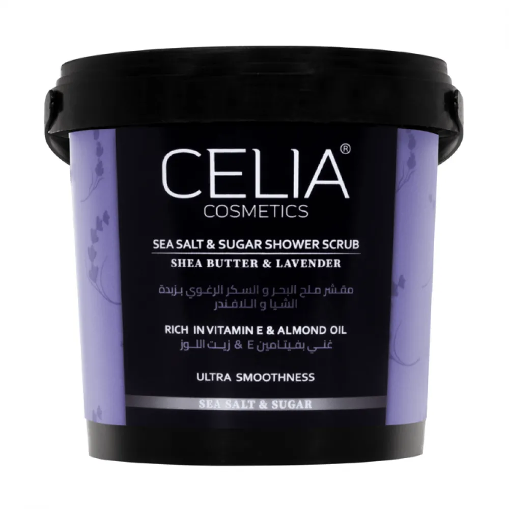 Celia Sea Salt Shower Scrub with Shea butter & Lavender - 700g
