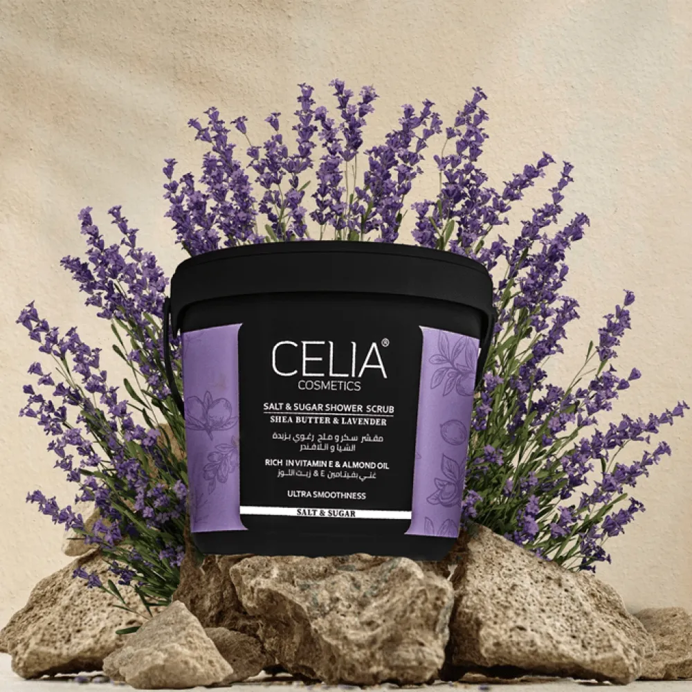 Celia Sea Salt Shower Scrub with Shea butter & Lavender - 700g