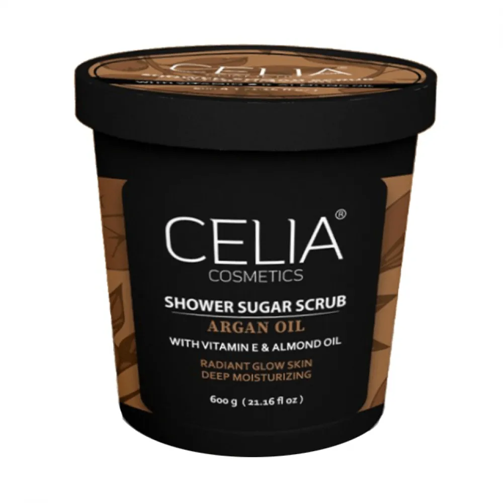 Celia Shower Sugar Scrub Argan Oil - 600 gm