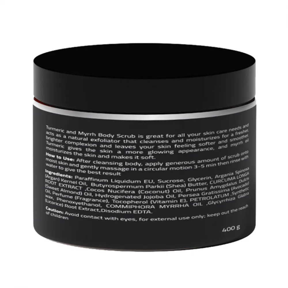 Celia Body Oil Sugar Scrub With Turmeric, Myrrh & Coconut - 400gm