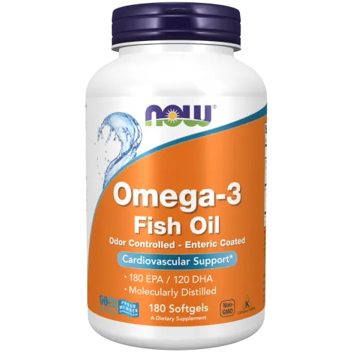NOW Foods, Ultra Omega-3, 500 EPA / 250 DHA, 180 Enteric Coated Softgels