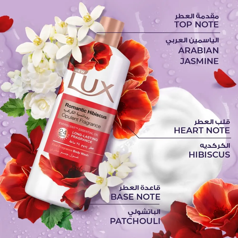 LUX - BODY WASH, ROMANTIC HIBISCUS,700ML