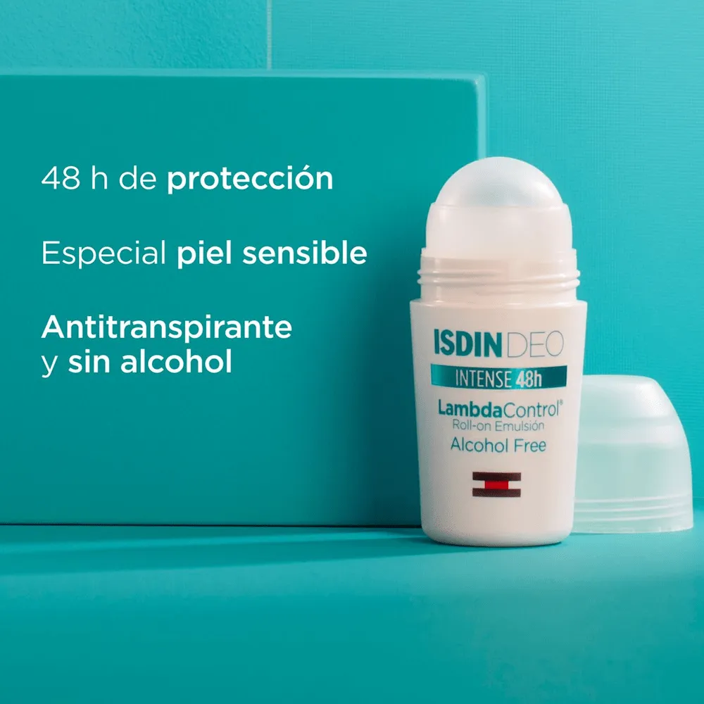 ISDIN Intense 48h Control Roll-On Deodorant Alcohol Free - 50ml