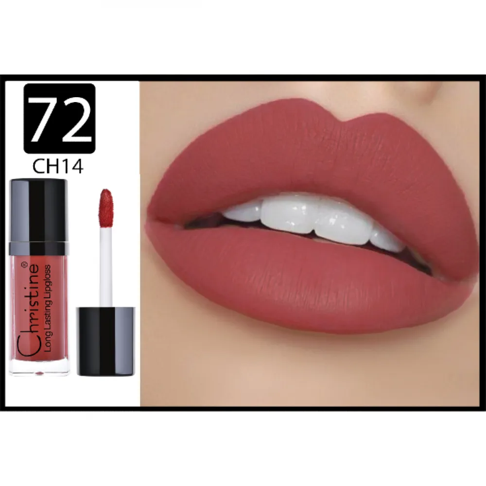 Christine Long Lasting Matte Liquid Lipstick No. 72 W