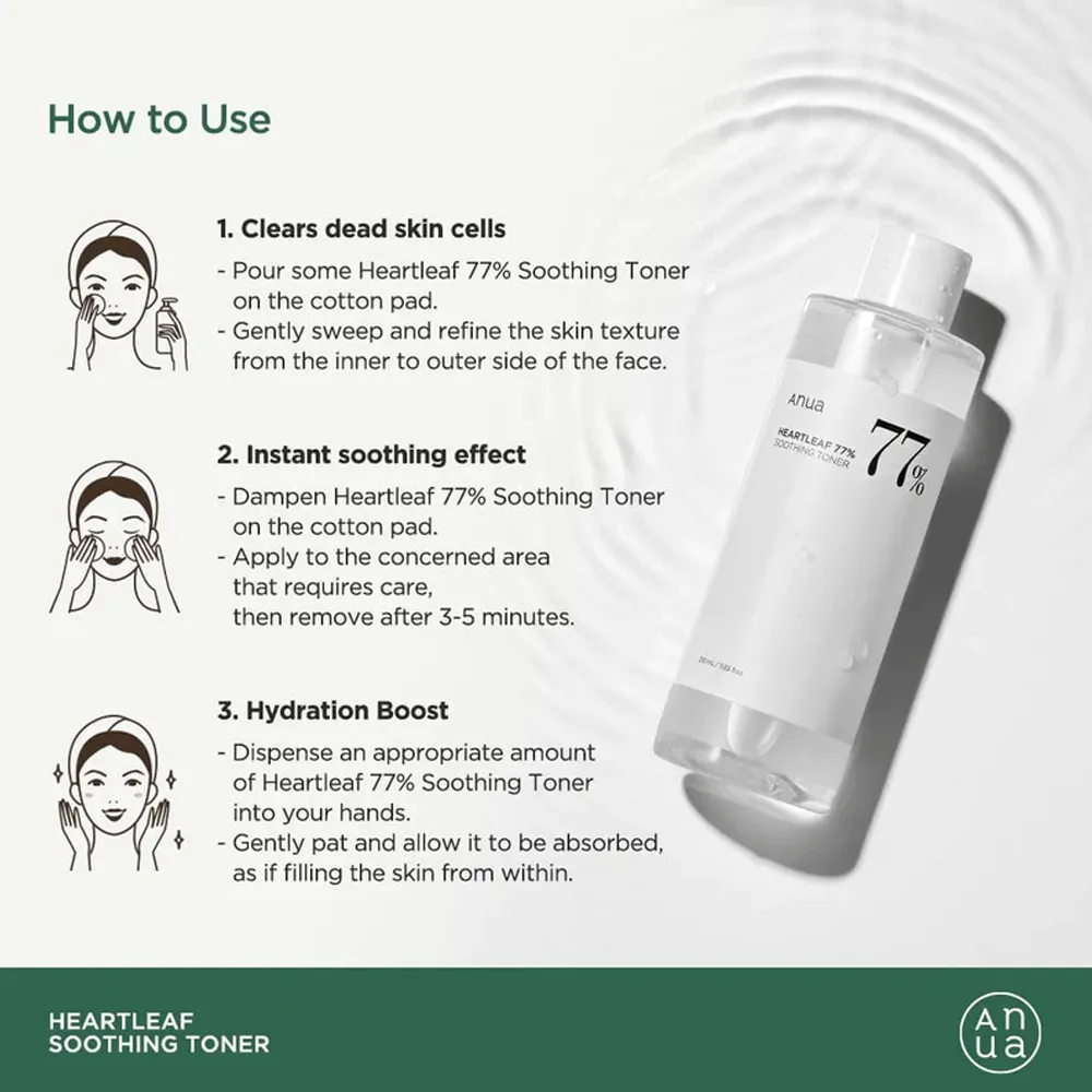 Inoa heart leaf extract, 77% soothing with 5.5 pH for skin care