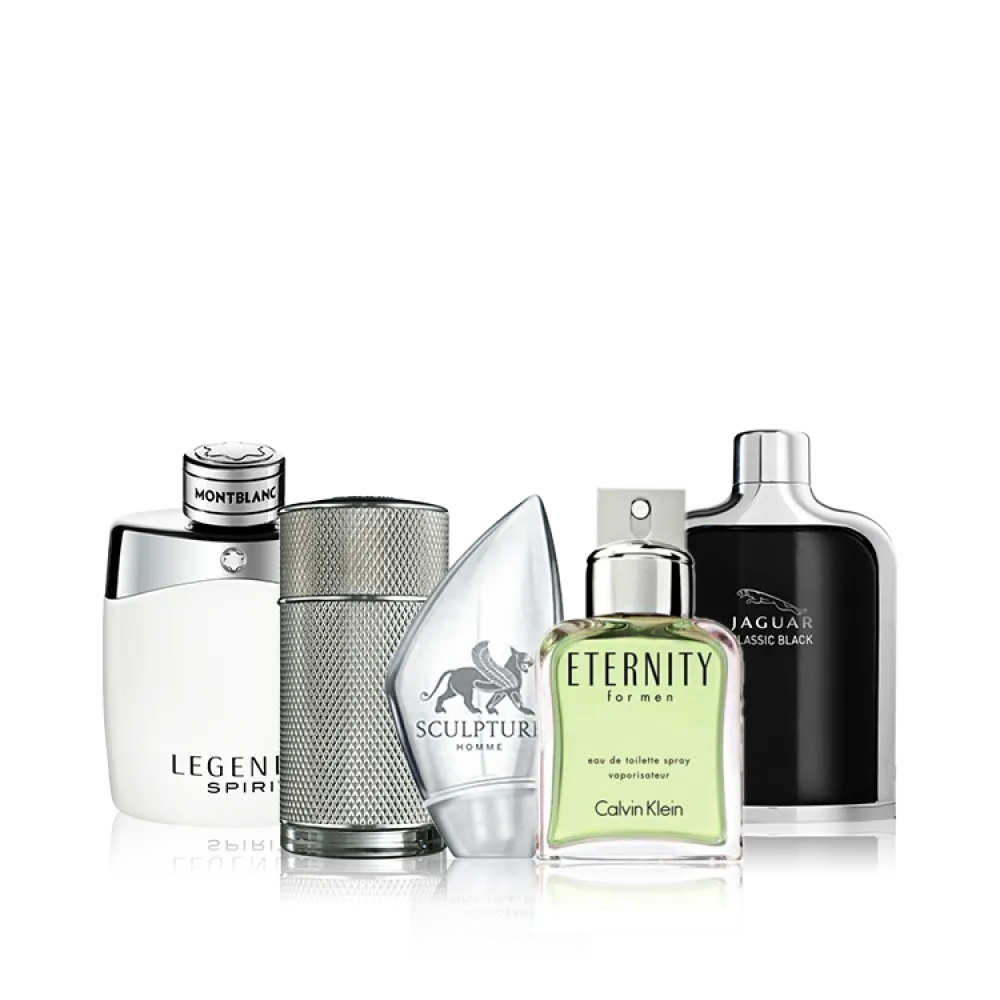 A total of 5 pieces of elegant men's perfumes