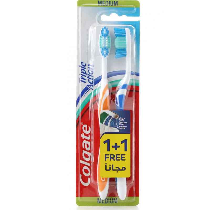 Colgate Toothbrush Triple Action 2 medium pcs